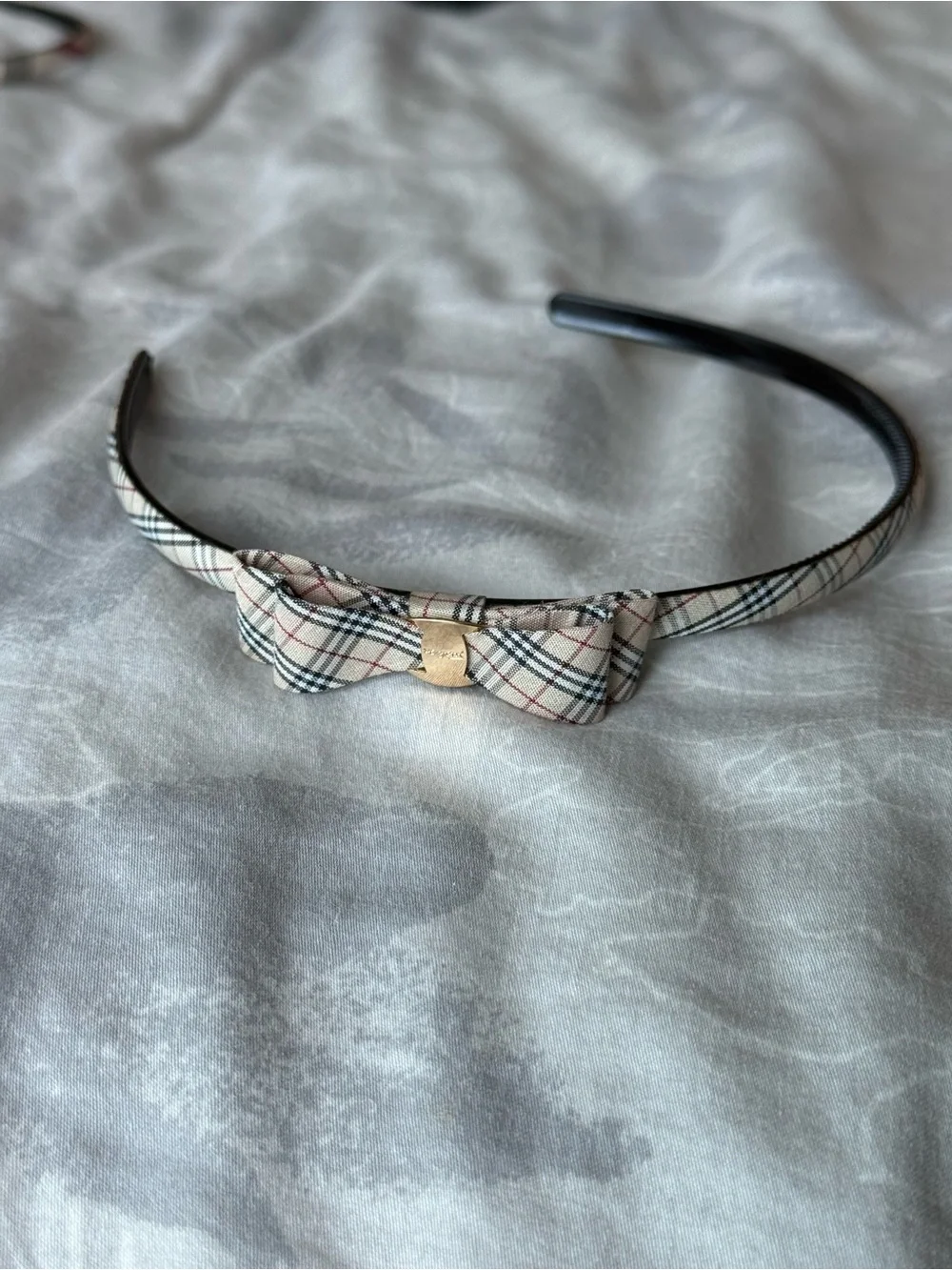 Plaid Bow Headband - Women Accessories